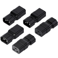 Vellcon: Pacote 5 Adaptadores C14 para C19 - Conectividade Segura para seus Equipamentos - imagem 1