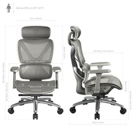 Cadeira Ergonômica XTC Mesh Cinza ThunderX3 – Conforto e Suporte Premium para Longas Jornadas - imagem 4