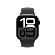 Apple Watch Series 10 GPS 42mm: Caixa Preta Brilhante e Pulseira Esportiva Preta M/G - imagem 3