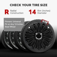 Kit 4 Tampas Calotas Aro 14 ABS Premium: Proteção e Estilo para Seu Carro - imagem 4