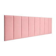 Cabeceiras Estofada Modular Rosa para Cama Casal King e Super King - Painel 2,00m x 60cm com Módulos Adesivos - imagem 3