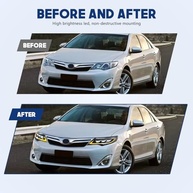 Faróis de LED HCMOTIONZ para Toyota Camry XV50 (2012-2014): Iluminação Superior com Animação de Inicialização e Seta Sequencial - imagem 3