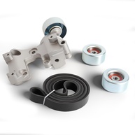 Kit Polia Tensor Correia Transmissão 4 Peças para Lexus ES350 RX350 e Toyota Avalon Camry Sienna - imagem 1