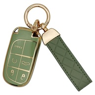 SUNCARACCL Capa para chaveiro Jeep com chaveiro de couro - imagem 2