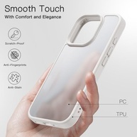 JETech Capa Matte para iPhone 16 Pro Max: Proteção Militar, Anti-Impressão Digital e Design Fosco (Preto) - imagem 5