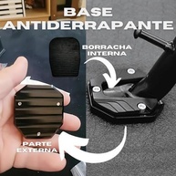 Capa Protetora Premium para Descanso Lateral de Moto em Alumínio (Preto) - Segurança e Estilo - imagem 3
