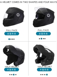 Capacete de Moto Modular Bluetooth com Intercomunicador Duplo - Segurança e Conectividade Total - imagem 3