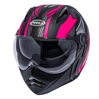 Capacete Peels Mirage Living Preto Fosco/Pink: Conforto, Segurança e Estilo com Queixeira Removível e Óculos Solar - imagem 3
