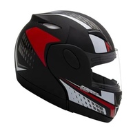 Capacete ZARREF V4 Grafic Preto Fosco com Detalhes Vermelhos - Estilo e Segurança - imagem 4