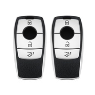 Kit 2 Capas Protetoras Premium Prata para Chave Mercedes Benz (A, B, C, E, G, GLA, GLC, GLS, GLE) - imagem 1