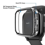 2 Capas Protetoras Garmin Venu Sq: Policarbonato Rígido + Vidro Temperado 9H - imagem 4