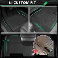 Conjunto Completo de Tapetes TPE para Dodge Grand Caravan e Chrysler Town & Country (Stow'n Go) - Proteção Total All-Weather - imagem 4