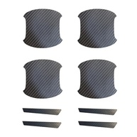 Protetor de Maçaneta Carro 8 Peças Fibra de Carbono Universal - Proteção Anti-Arranhão - imagem 2