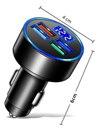 Carregador Veicular Turbo 4 Portas USB + USB-C: Carga Rápida e Portátil para Seu Carro - imagem 5