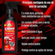 KIT 12 Ceras Cristalizadora Líquida com Carnaúba - Proteção UV para Carros - 500ml - imagem 4