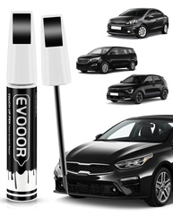 Tinta de Retoque para Carro Kia Aurora Black Pearl - Caneta 2 em 1 para Reparos Fáceis e Profissionais - imagem 1