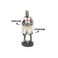 Estatueta de Cavaleiro Templário em Resina - 23cm - Tema Medieval Religioso - imagem 5
