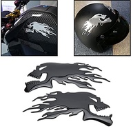 Adesivo 3D Caveira Chama Universal - Decalque Requintado para Moto com Proteção Solar e Design Personalizado (Preto) - imagem 5