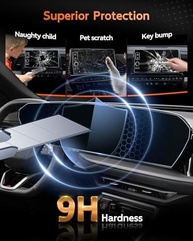 Protetor de Tela CDEFG Vidro Temperado para Audi Q5 (2026) e Q6 e-tron (2025-2026) - Proteção Premium para Telas de 14.5" e 12" - imagem 5