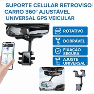 Suporte de Celular Universal para Retrovisor: Segurança e Praticidade 360º - imagem 3