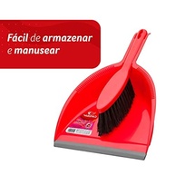 Kit Limpeza Condor com Espanador e Pá - Cerdas Duráveis e Ponta Removedora para Áreas Pequenas - imagem 4