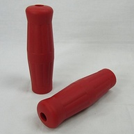 Punhos de Guidão Estilo "Coke" RED - Borracha Macia para Harley Bobber, Chopper e Cafe Racer (2,5 cm) - imagem 5