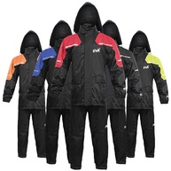 HWK Roupa de Chuva Moto 2 Peças Impermeável c/ Jaqueta e Calça Refletiva - Proteção Total - imagem 1