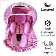 a-cinto-rosa-kit-0-protetor-capota-5-capa-e-bebe-estilo-conforto-redutor-coroa-13kg-pecas-a