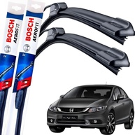 Par de Palhetas Limpador Parabrisa Bosch Aerofit Original Honda Civic 2012-2016 - imagem 1