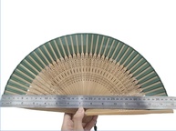 Ventoinha Dobrável de Sedu de Bambu 38cm - Leque Clássico Feminino para Festas e Decoração - imagem 5