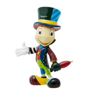 Enesco Disney BRITTO Pinóquio com Jiminy Cricket e Guarda-Chuva - Figurina Artesanal 20 cm - imagem 1