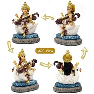 Estátua Saraswati 14 cm - Presente Divino para Decoração e Espiritualidade - imagem 5