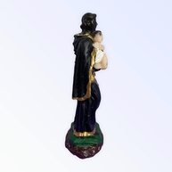 São Benedito em Resina 8 cm - Imagem Sagrada de Qualidade para Decoração e Fé - imagem 2