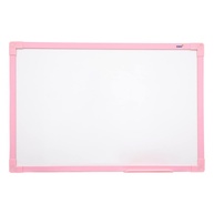 Quadro Branco com Moldura Rosa Soft - 60x40 cm | STALO UV com MDF Revestido - imagem 1