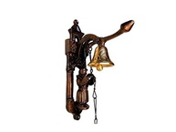 Sineta de Parede Bronze Frade Colonial Médio - Sino Decorativo em Cobre e Bronze - imagem 2