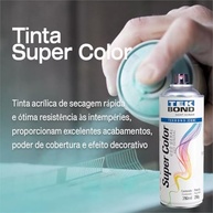 Tek Bond Spray Super Color 350ml Tinta Acrílica Prata - Secagem Rápida e Alta Resistência - imagem 4