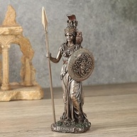 Escultura Athena da Sabedoria em Resina com Acabamento Bronze - Veronese Design - imagem 5
