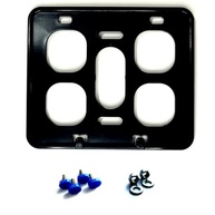 Suporte Placa Mercosul Moto 17x20cm Preto: Segurança e Estilo com Kit Completo Antifurto - imagem 2