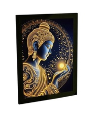 Quadro Decorativo Religioso Buda com Iluminação LED - Transforme seu Espaço com Estilo e Serenidade - imagem 2