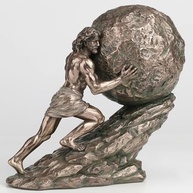 Estátua Sísifo - Escultura de Resina com Acabamento Bronze | Decoração e Colecionáveis - imagem 4