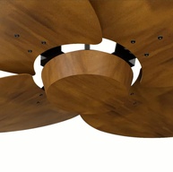 Ventilador de Teto Natuvent Dahlia 4 Pás Imbuia com Controle Remoto - Moderno e Silencioso - imagem 5