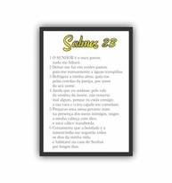 Quadro Decorativo Salmo 23 com Moldura Preta - Inspiração e Estilo para Sua Casa - imagem 2