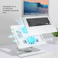 Suporte Ajustável e Articulado para Notebook, Tablet e Celular com Rotação 360° - Design Ergonômico e Compatível com Macbook, Asus e Outros - imagem 4