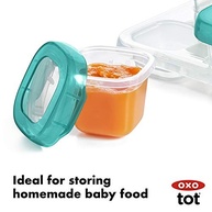 OXO Tot Bandeja com 10 Potes de Armazenamento Seguros e Práticos - Verde Azulado - imagem 4