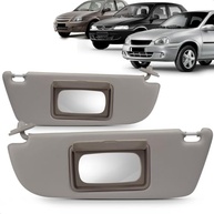 Quebra Sol Cinza Newtec com Espelho para Corsa, Celta e Prisma - Design e Conforto - imagem 2