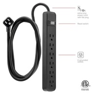 GE Régua de Tomadas 6 Saídas com Cabo 3m, Plugue Plano e Proteção contra Surtos - Essencial para sua Casa e Escritório - imagem 4