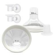 Inserções de Flange Mompmuir 6 Unidades 17/19/21mm + 2 Protetores 24mm - Compatível com Lansinoh e Medela - imagem 1