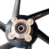 Roda Liga Leve Traseira Fan 125 KS 2009 Preto - Freio a Tambor Completa SmartFox - imagem 4