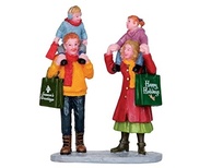 Lemax Christmas Village - Família Fazendo Compras de Natal | Estátua em Poliresina - imagem 2