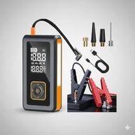 Carregador Portátil 8000mAh: Compressor de Ar, Power Bank e Luz de Emergência - imagem 2